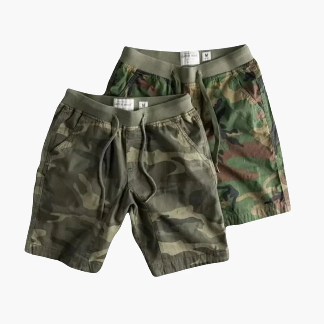 Herren Sommer-Cargoshorts mit Camouflage und Seitentaschen - Image 3