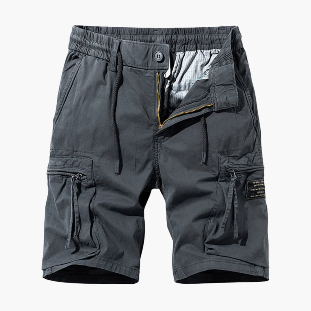 Herren Sommer Cargoshorts mit Reißverschlusstaschen und Kordelzug - Image 5