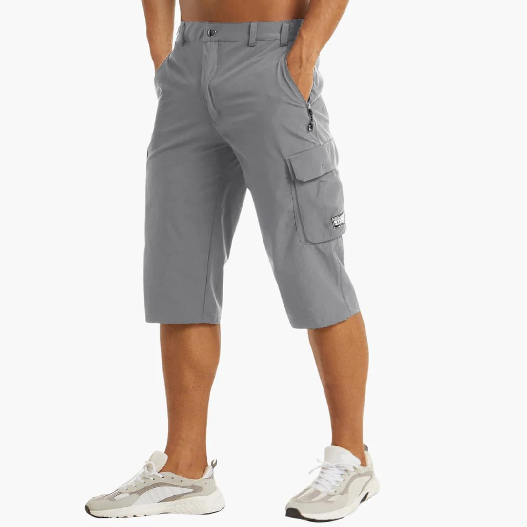 Herren Sommer Cargoshorts mit Stretchstoff und Reißverschlusstaschen - Image 2