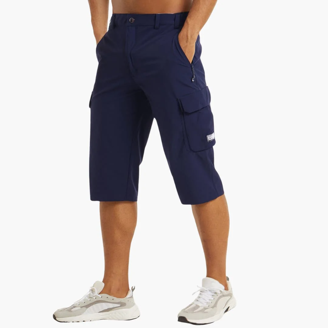 Herren Sommer Cargoshorts mit Stretchstoff und Reißverschlusstaschen - Image 3