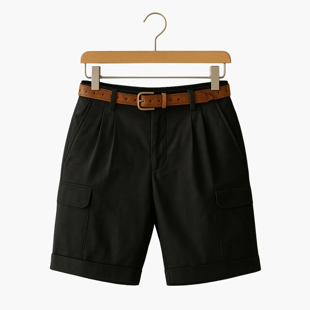 Herren Sommer Shorts aus Leinenmix mit Cargotaschen - Image 2