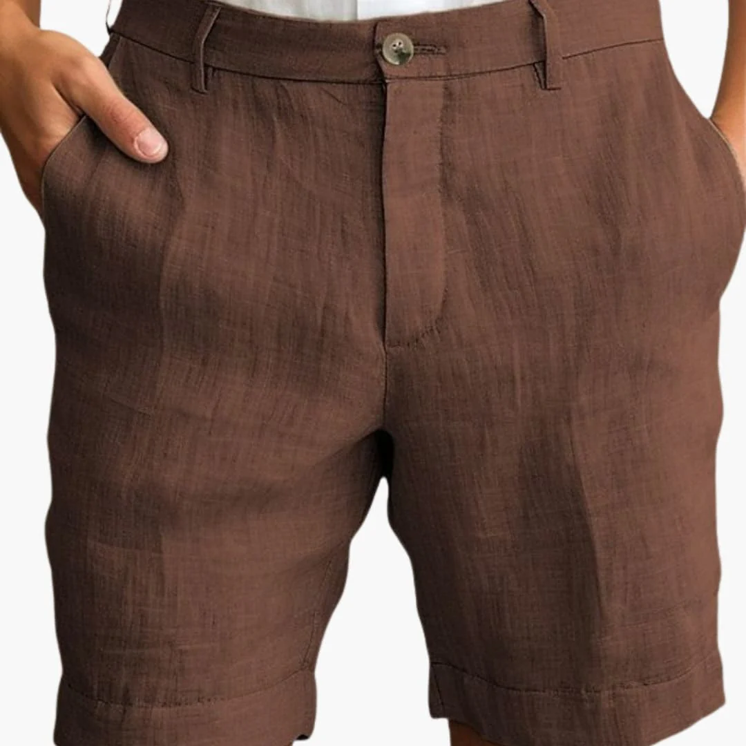Herren Sommer Shorts mit geradem Bein und Umschlagsaum - Image 3