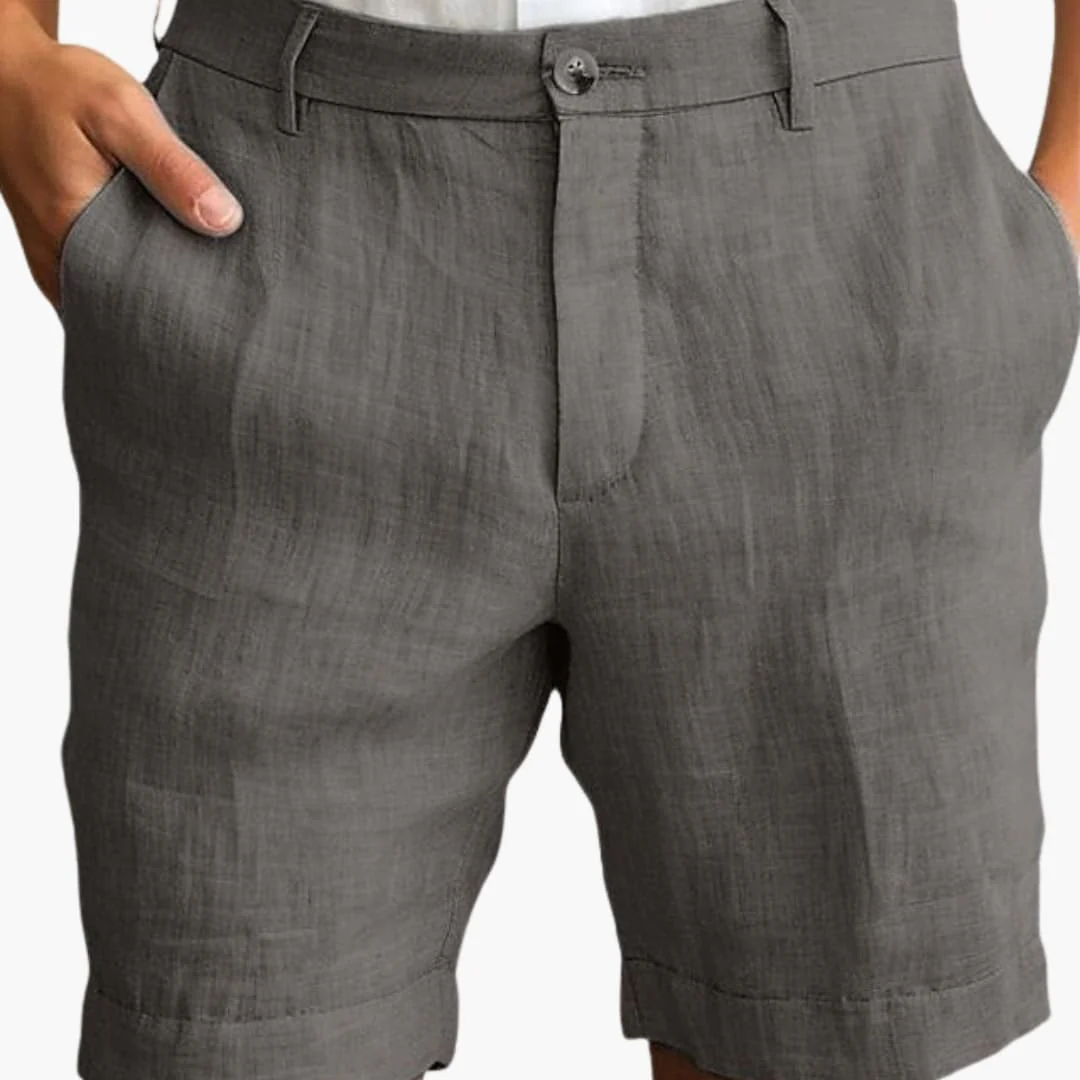 Herren Sommer Shorts mit geradem Bein und Umschlagsaum - Image 4