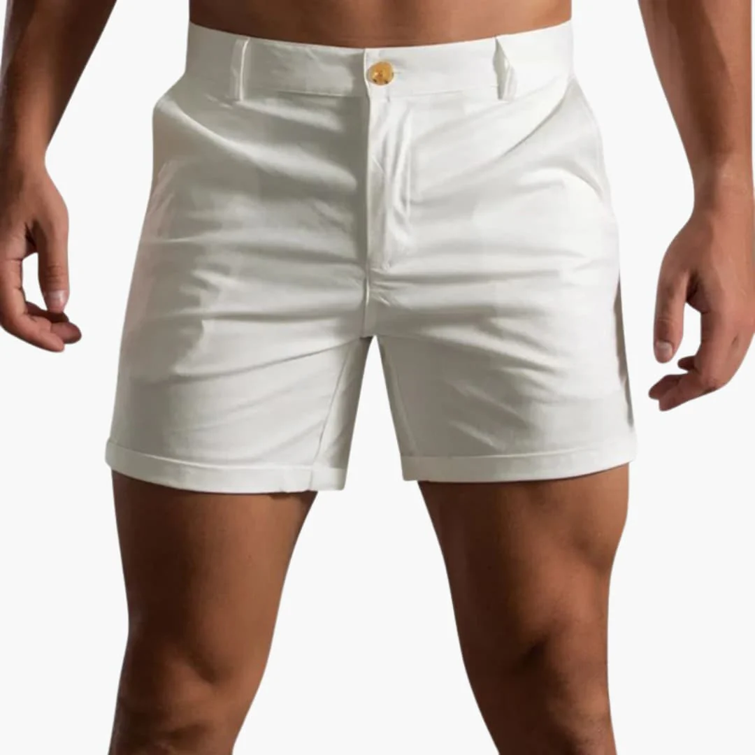 Herren Sommer Shorts mit Knopfverschluss und Gürtelschlaufen - Image 4