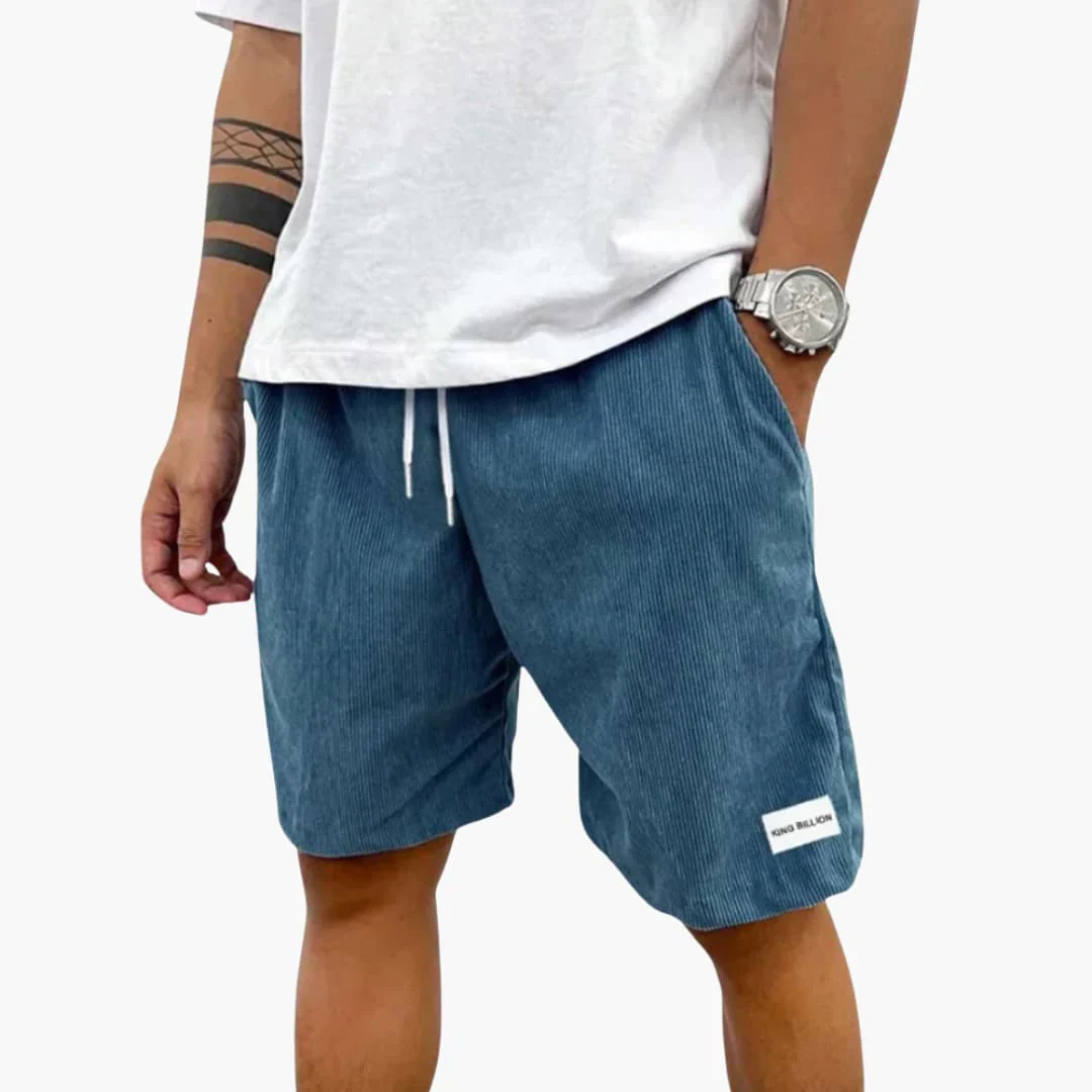 Herren Sommer Shorts mit Kordelzug und Cordstruktur - Image 2