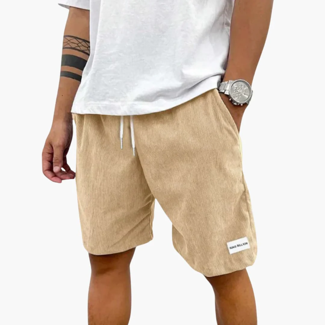 Herren Sommer Shorts mit Kordelzug und Cordstruktur - Image 5