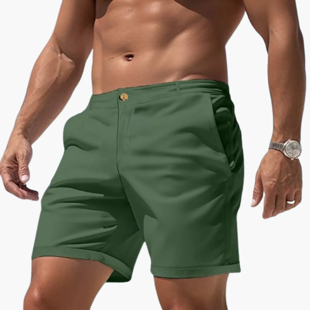 Herren Sommer Shorts mit Seitentaschen und Umschlagsäumen - Image 2