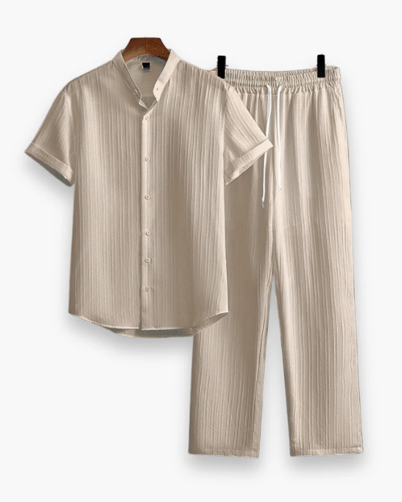 Herren Sommer Zweiteiler mit Kurzarmhemd & Hose | Lässig & Leicht - Image 10