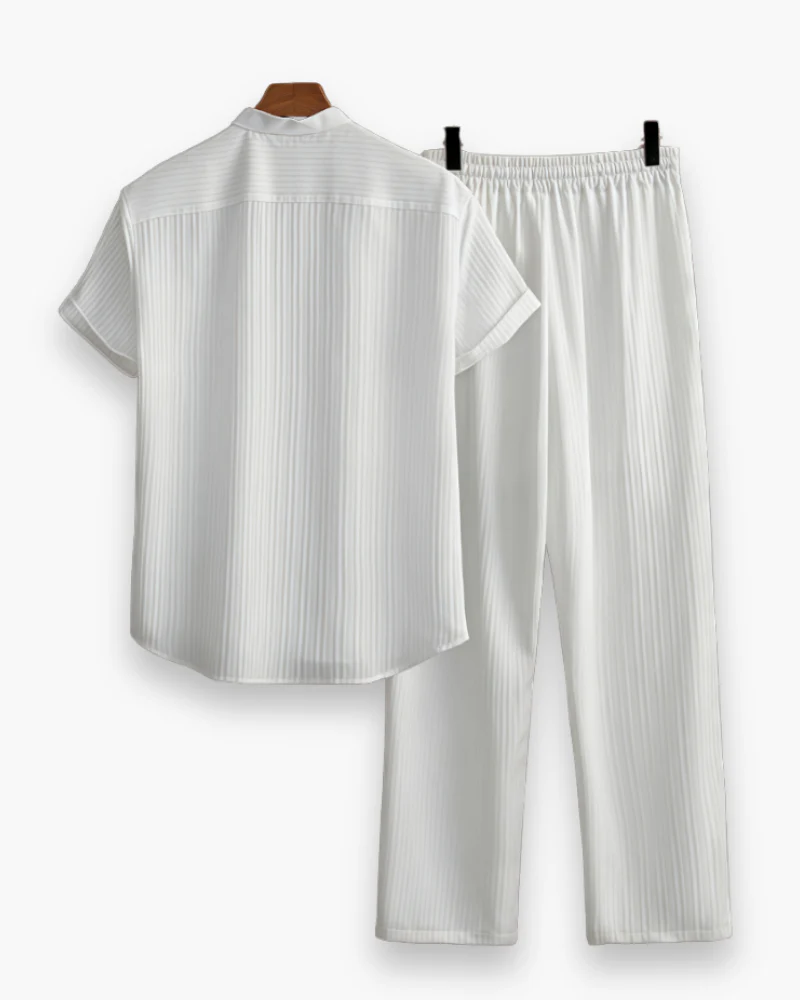 Herren Sommer Zweiteiler mit Kurzarmhemd & Hose | Lässig & Leicht - Image 2