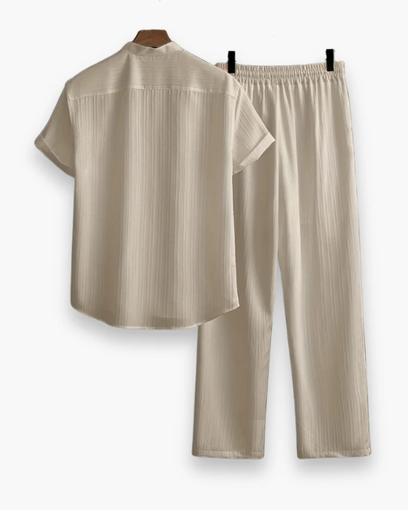 Herren Sommer Zweiteiler mit Kurzarmhemd & Hose | Lässig & Leicht - Image 4