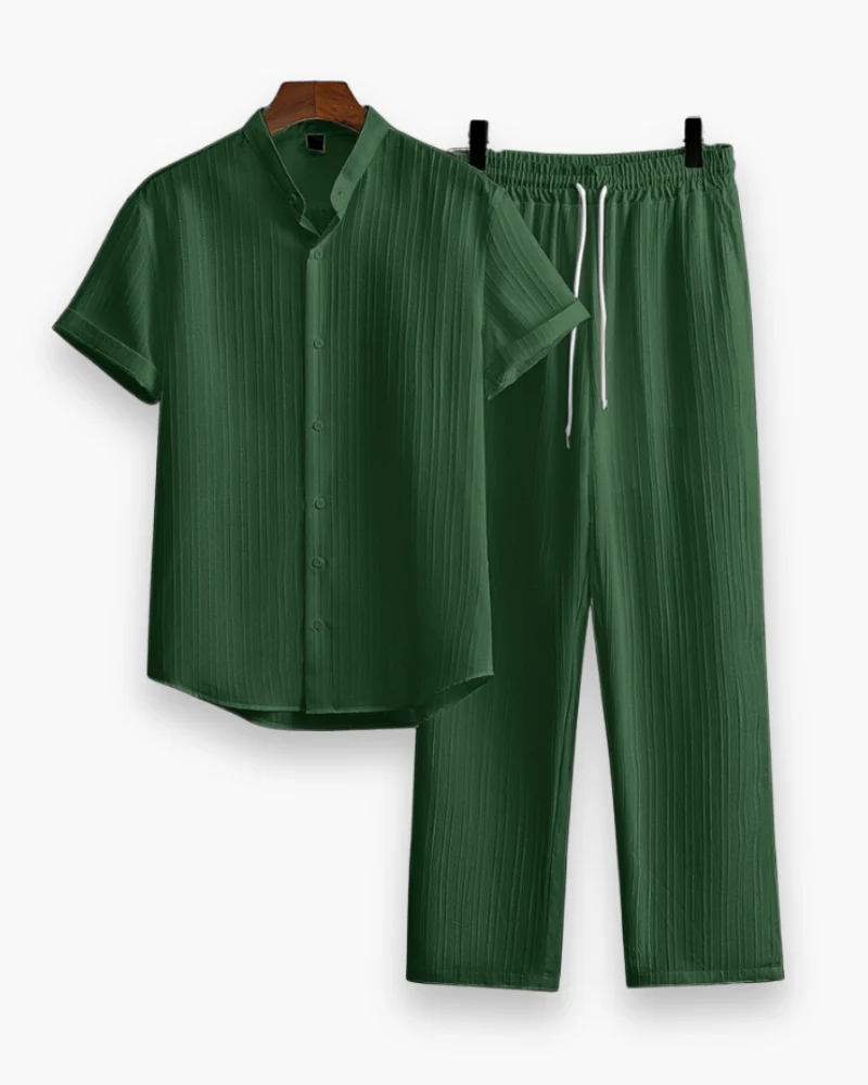 Herren Sommer Zweiteiler mit Kurzarmhemd & Hose | Lässig & Leicht - Image 5