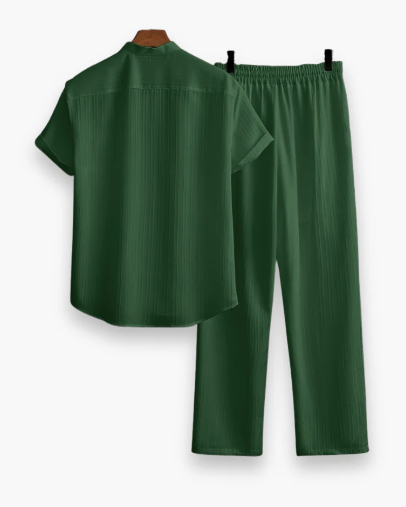 Herren Sommer Zweiteiler mit Kurzarmhemd & Hose | Lässig & Leicht - Image 6