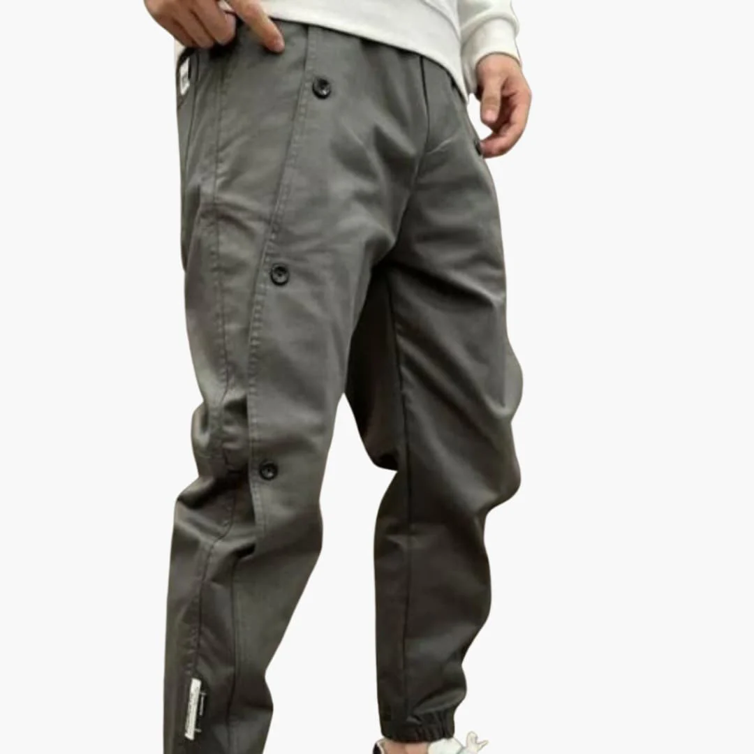 Herren Sommerhose mit Knopfleiste und elastischen Bündchen - Image 4