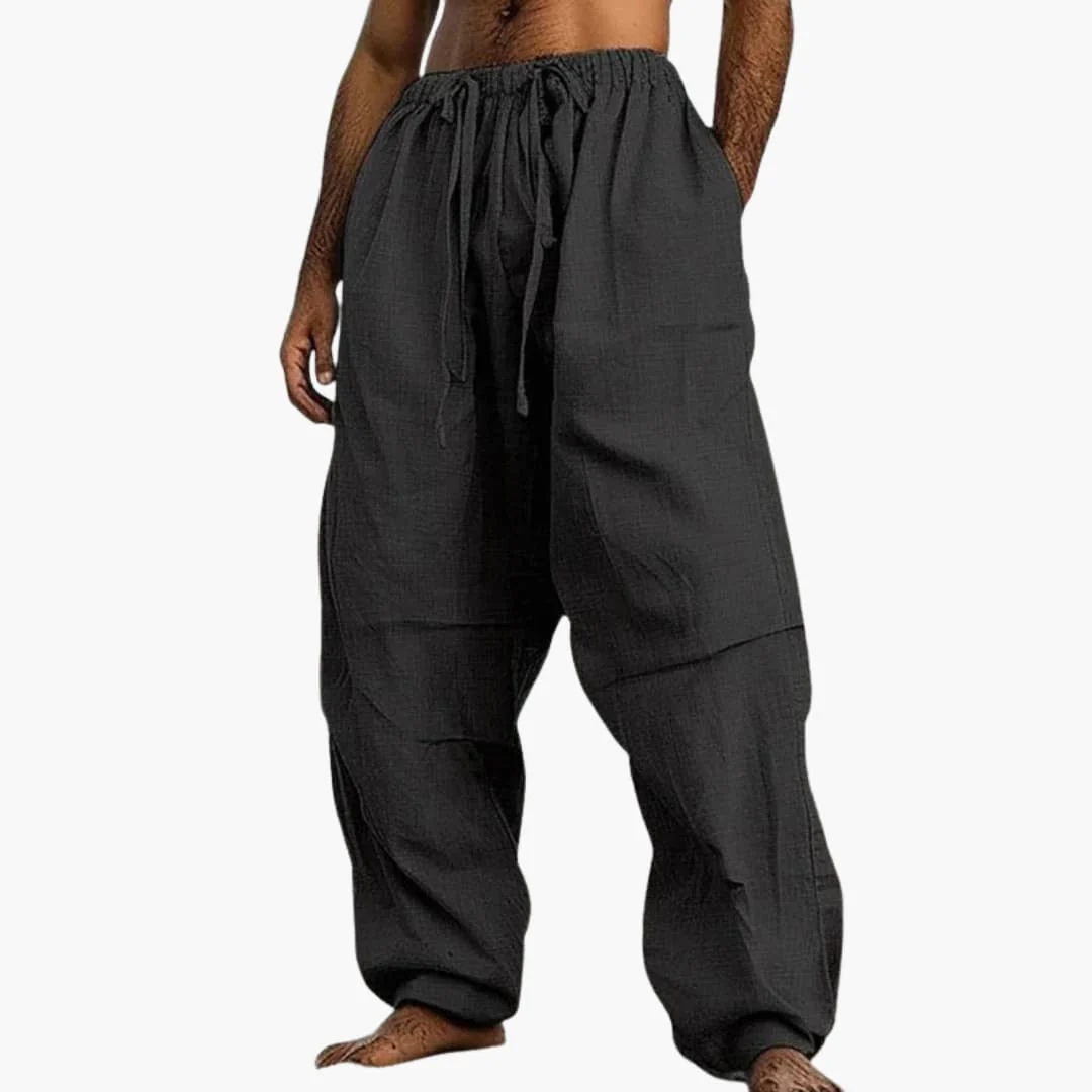 Herren Sommerhose mit weitem Bein und Kordelzug - Image 2