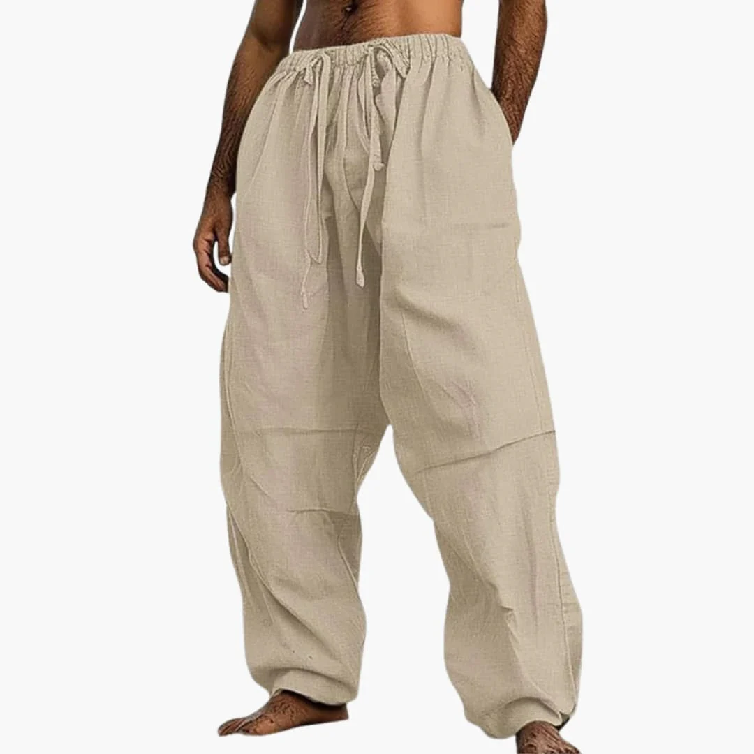 Herren Sommerhose mit weitem Bein und Kordelzug - Image 3