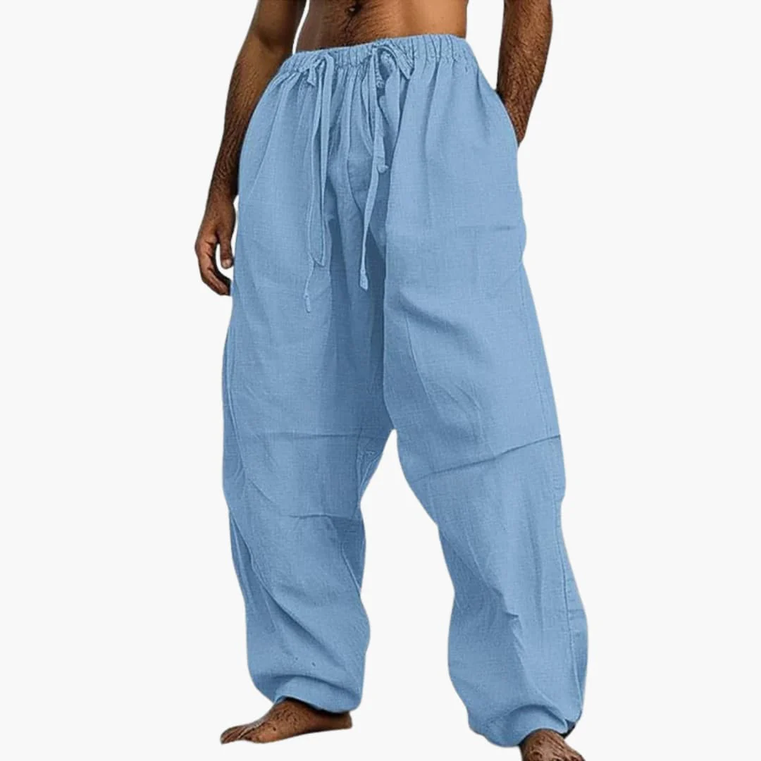 Herren Sommerhose mit weitem Bein und Kordelzug - Image 4