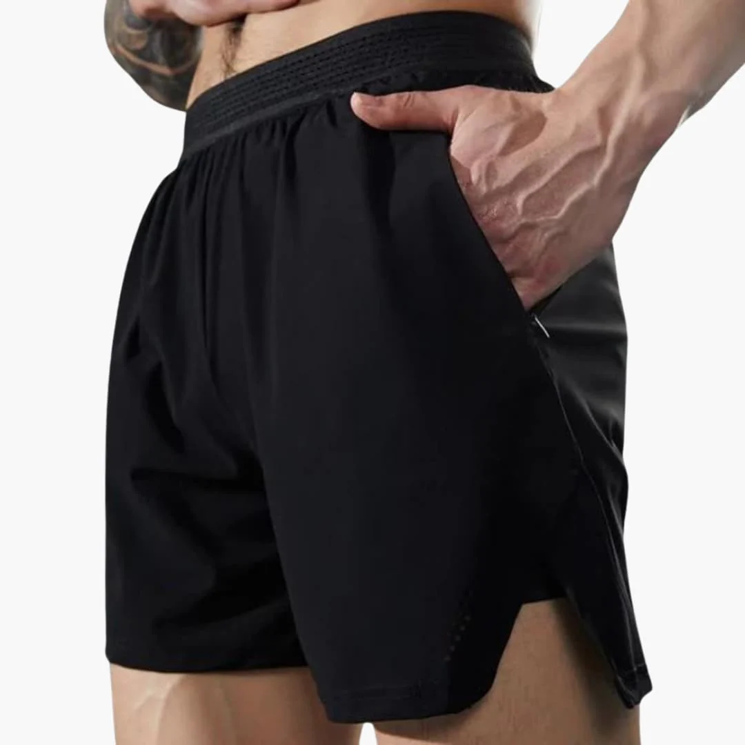 Herren Sportshorts mit Innenhose und schnell trocknendem Stoff - Image 2