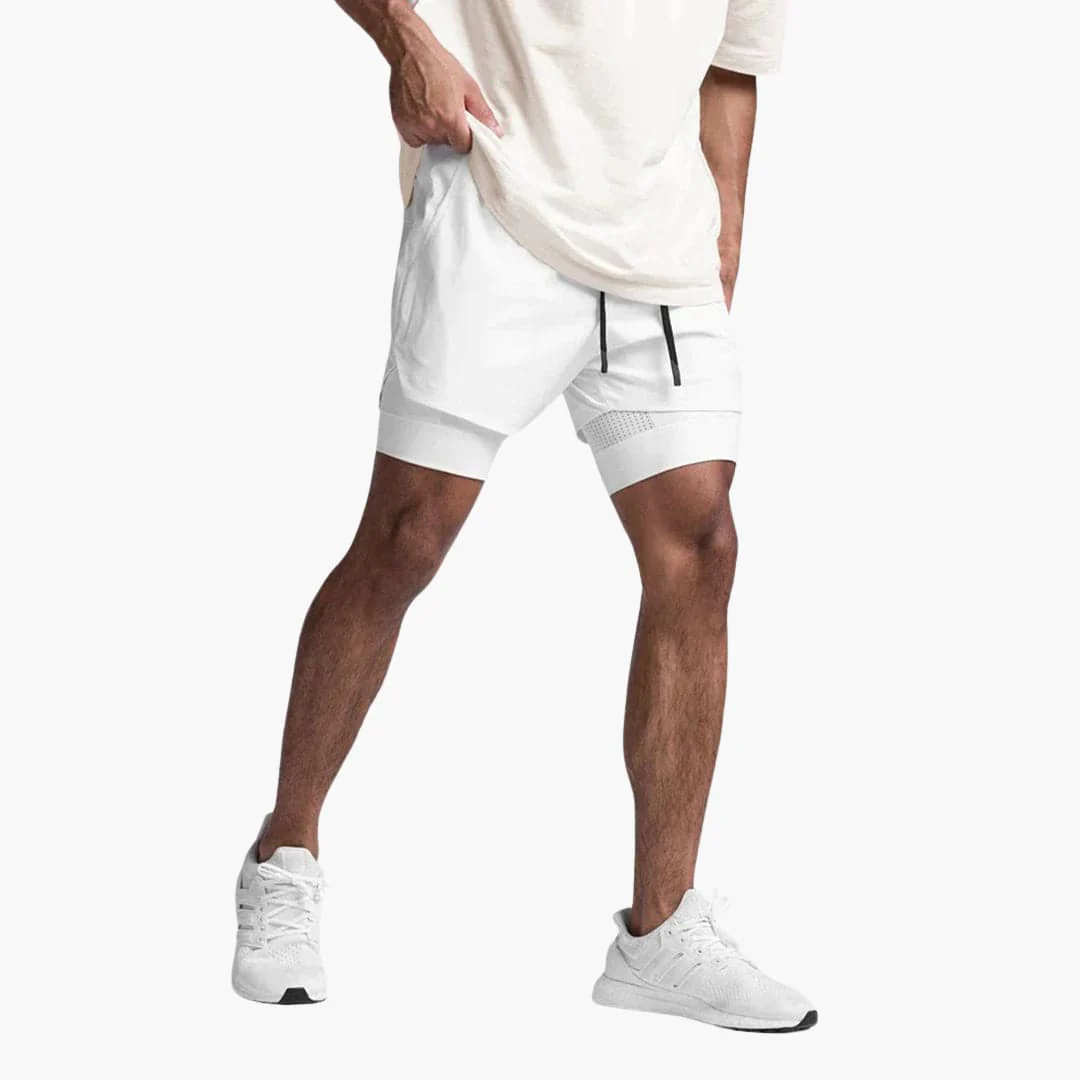Herren Sportshorts mit Innenshorts und elastischem Bund - Image 12