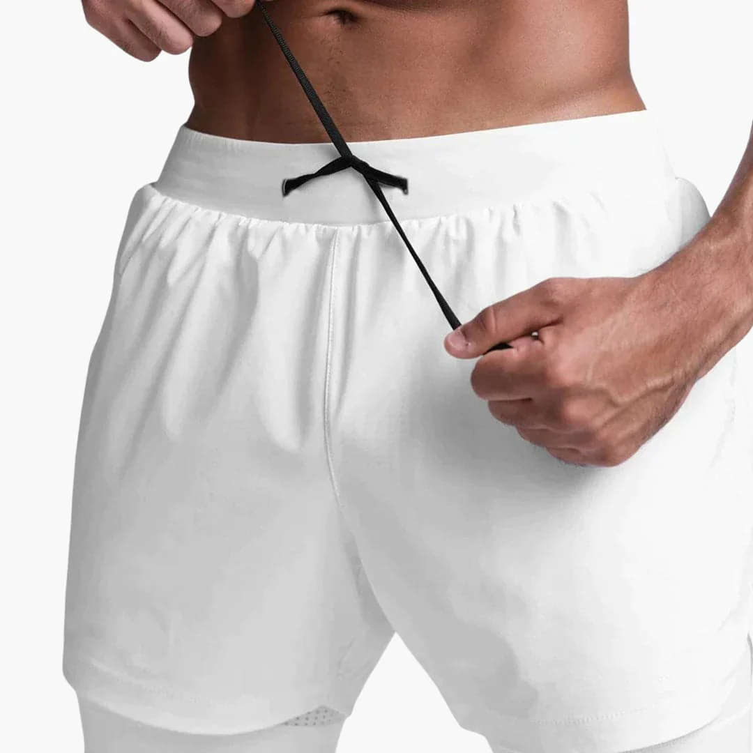 Herren Sportshorts mit Innenshorts und elastischem Bund - Image 13