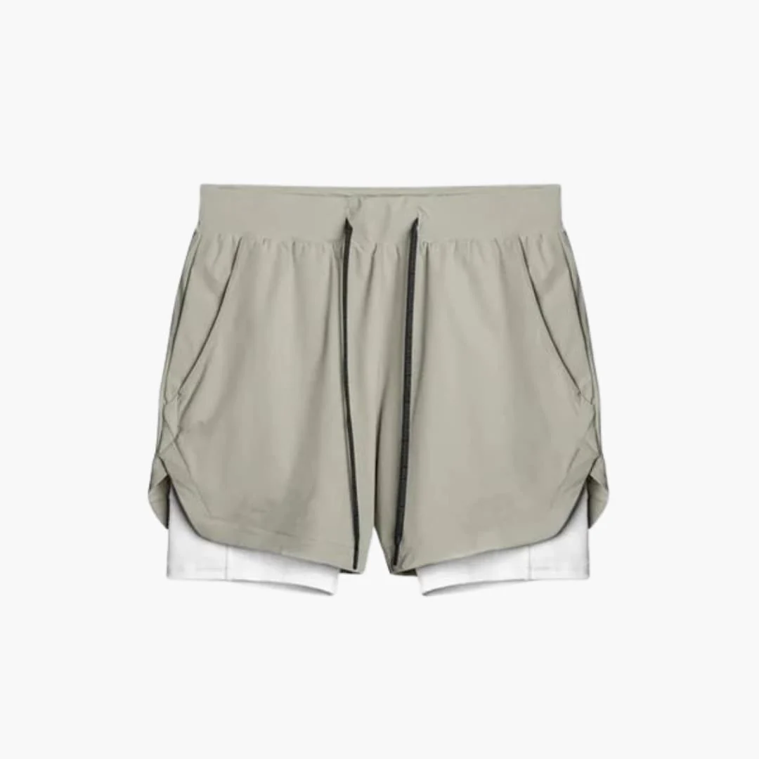 Herren Sportshorts mit Innenshorts und elastischem Bund - Image 4