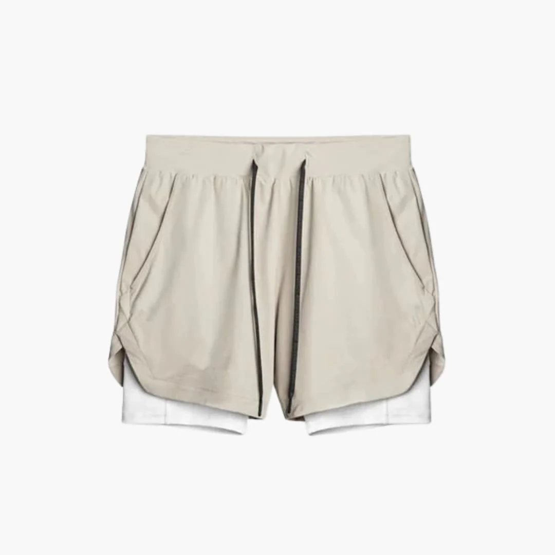 Herren Sportshorts mit Innenshorts und elastischem Bund - Image 5
