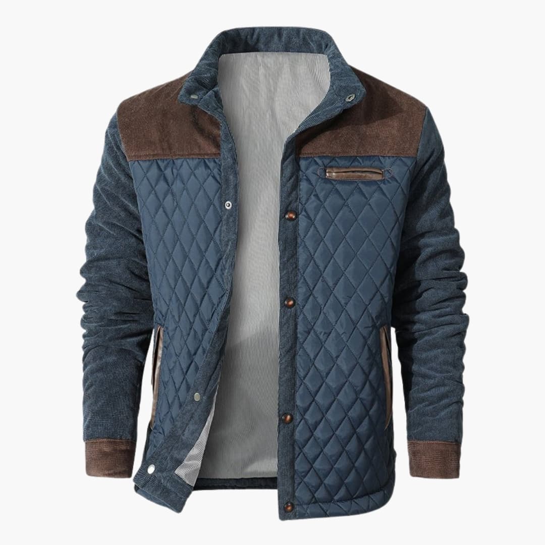 Herren Steppjacke mit Druckknopfverschluss - Image 3