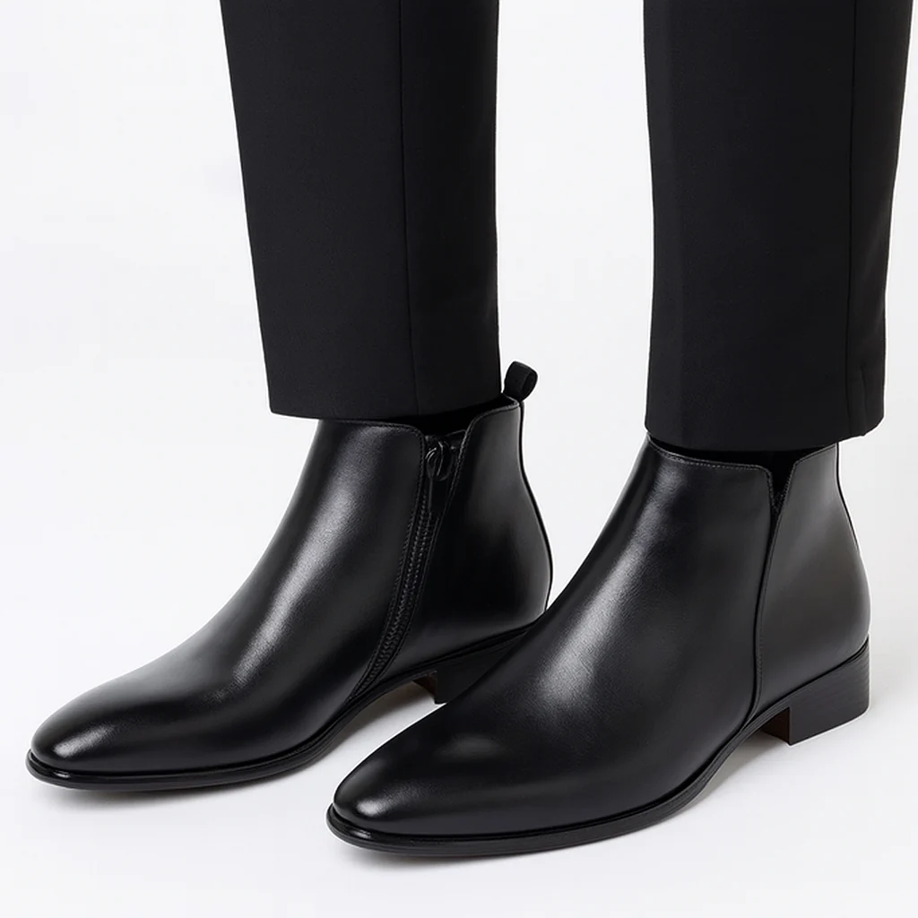Herren Stiefel | Glatte Schaftform mit elastischem Seiteneinsatz - Image 15