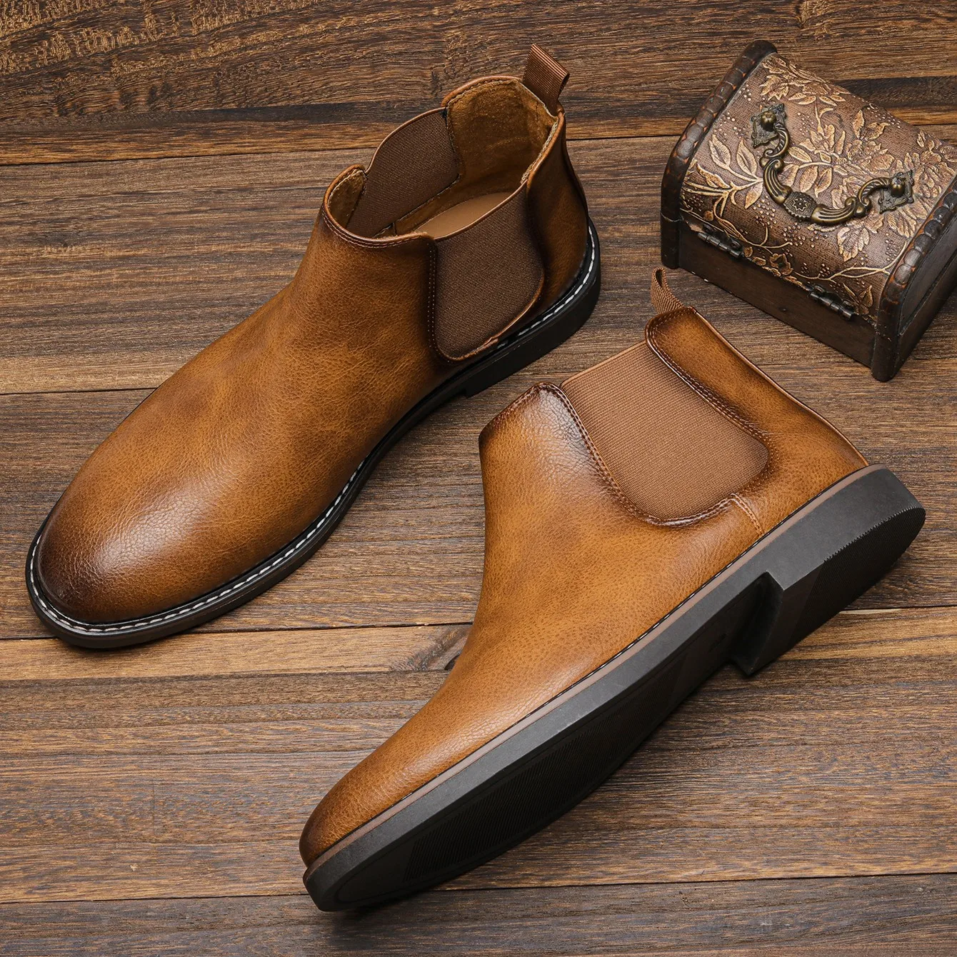 Herren Stiefel | Seitlicher Einstieg mit geschlossener Form - Image 4