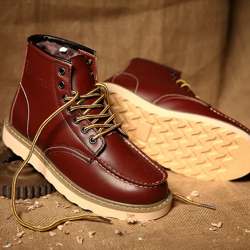 Herren Stiefeletten | Knöchelhöhe mit Schnürung und Profilsohle - Image 3