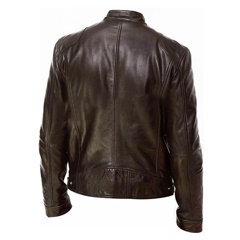 Herren Stilvolle Premium Bikerjacke | Lässig - Image 5