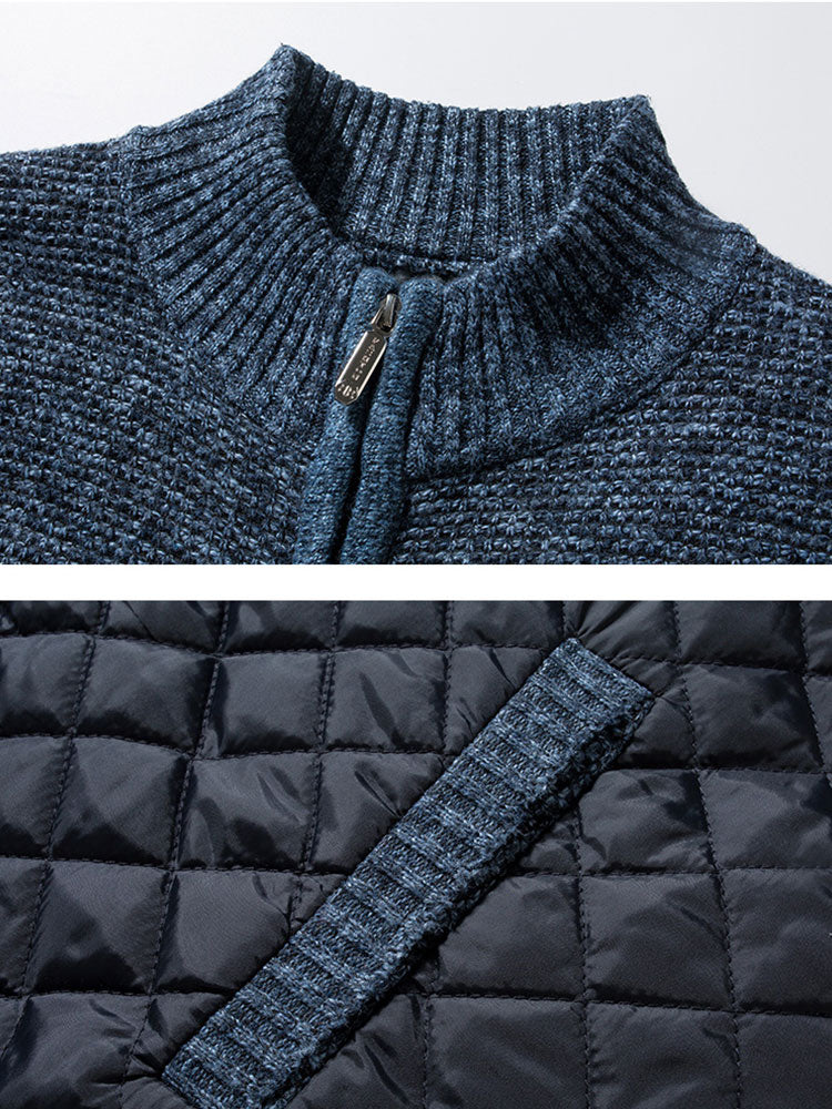Herren Strickjacke | Karomuster und Frontverschluss - Image 2