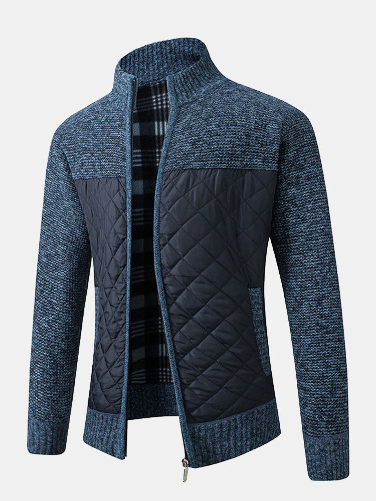 Herren Strickjacke | Karomuster und Frontverschluss - Image 7