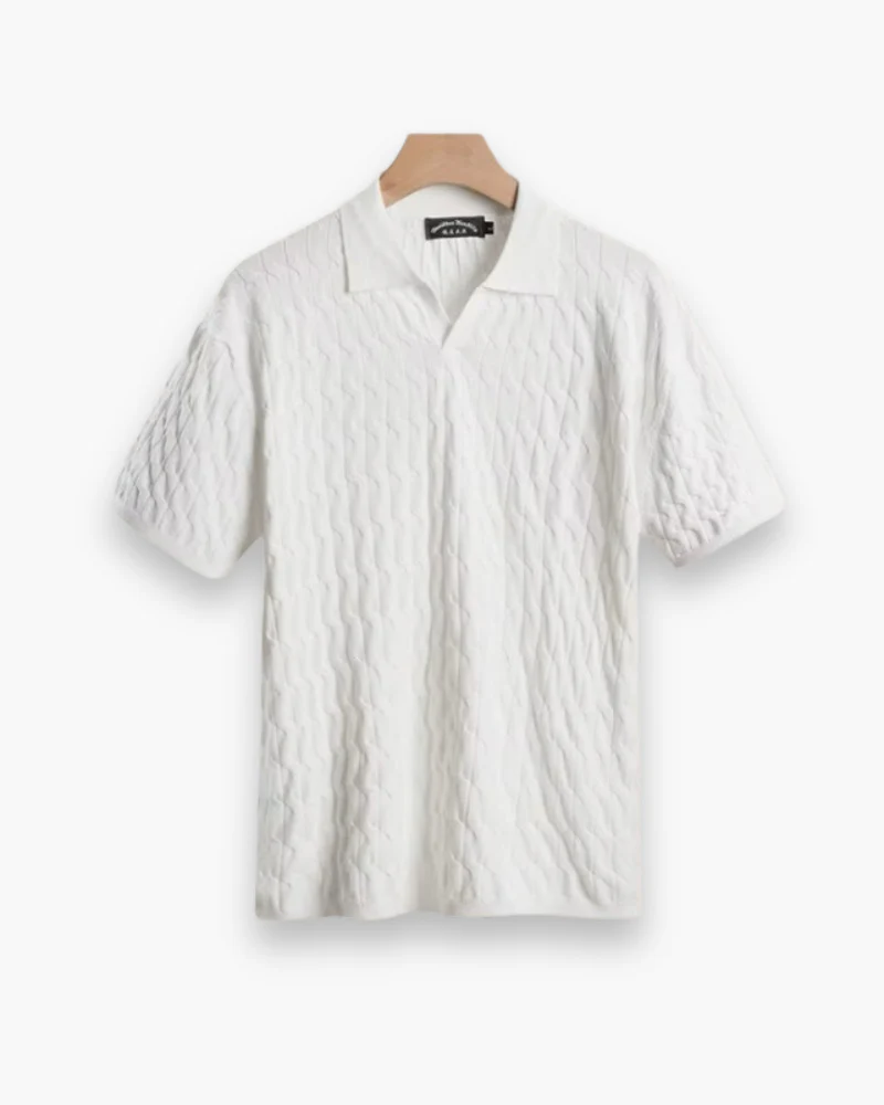 Herren Strukturierter Polo Shirt | Klassisch Eleganter Stil - Image 2