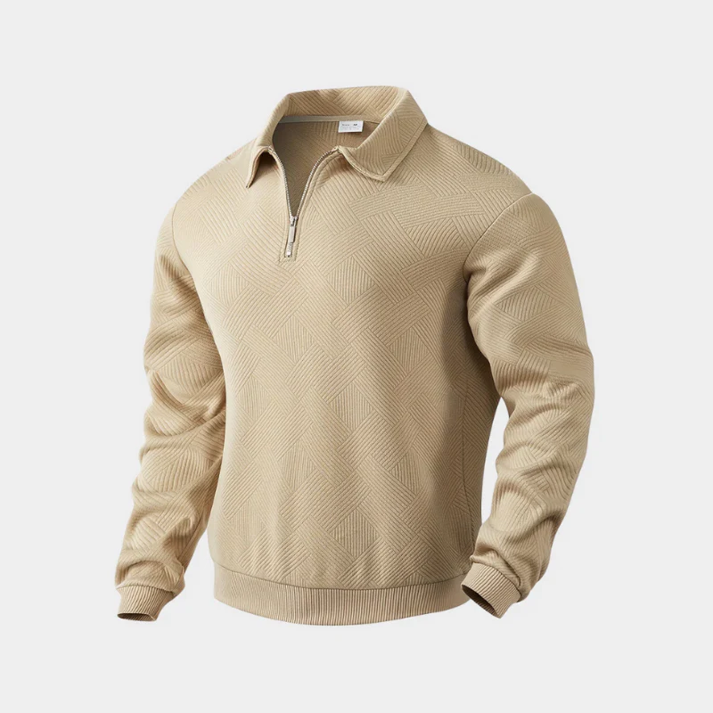 Herren stylischer warmer Pullover | reißverschluss - Image 3