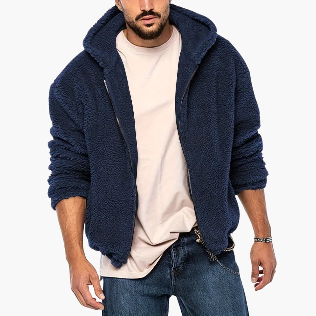 Herren Teddy jacke mit Reißverschluss und langen Ärmeln - Image 10