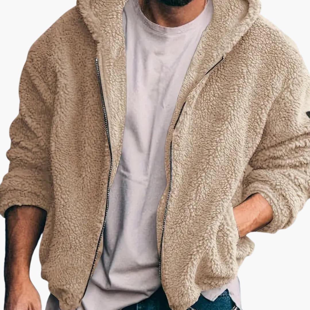 Herren Teddy jacke mit Reißverschluss und langen Ärmeln - Image 11