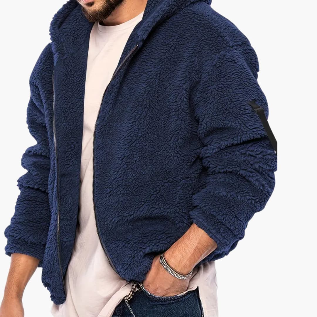 Herren Teddy jacke mit Reißverschluss und langen Ärmeln - Image 12