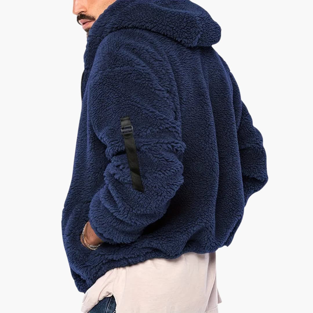 Herren Teddy jacke mit Reißverschluss und langen Ärmeln - Image 16