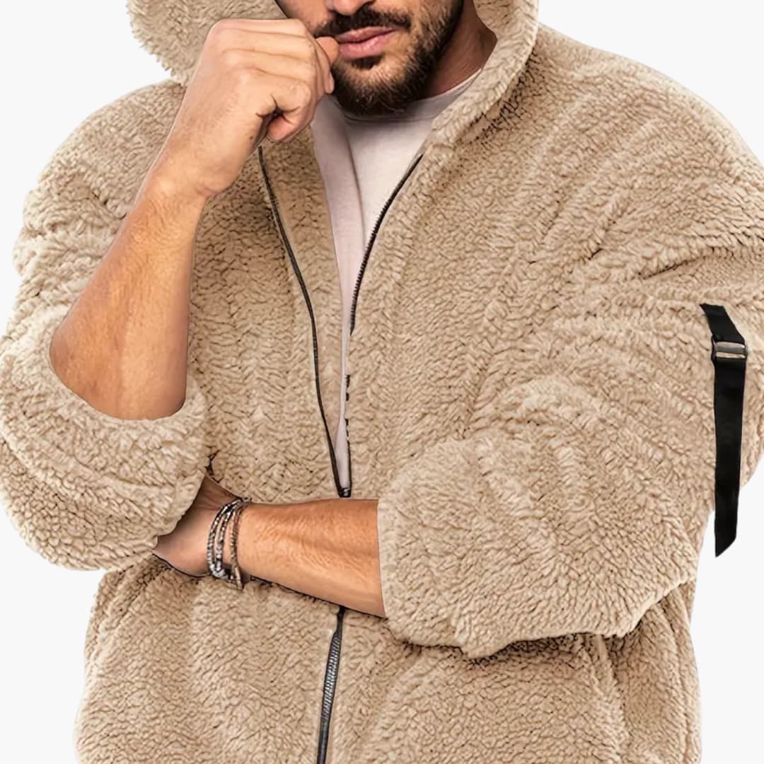 Herren Teddy jacke mit Reißverschluss und langen Ärmeln - Image 18