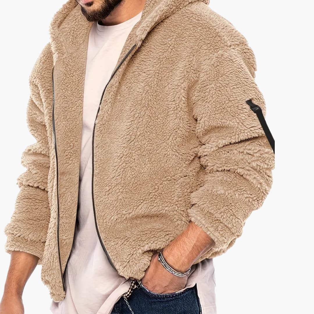 Herren Teddy jacke mit Reißverschluss und langen Ärmeln - Image 20