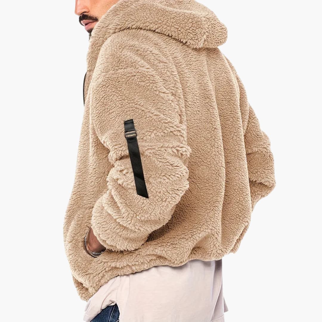 Herren Teddy jacke mit Reißverschluss und langen Ärmeln - Image 23