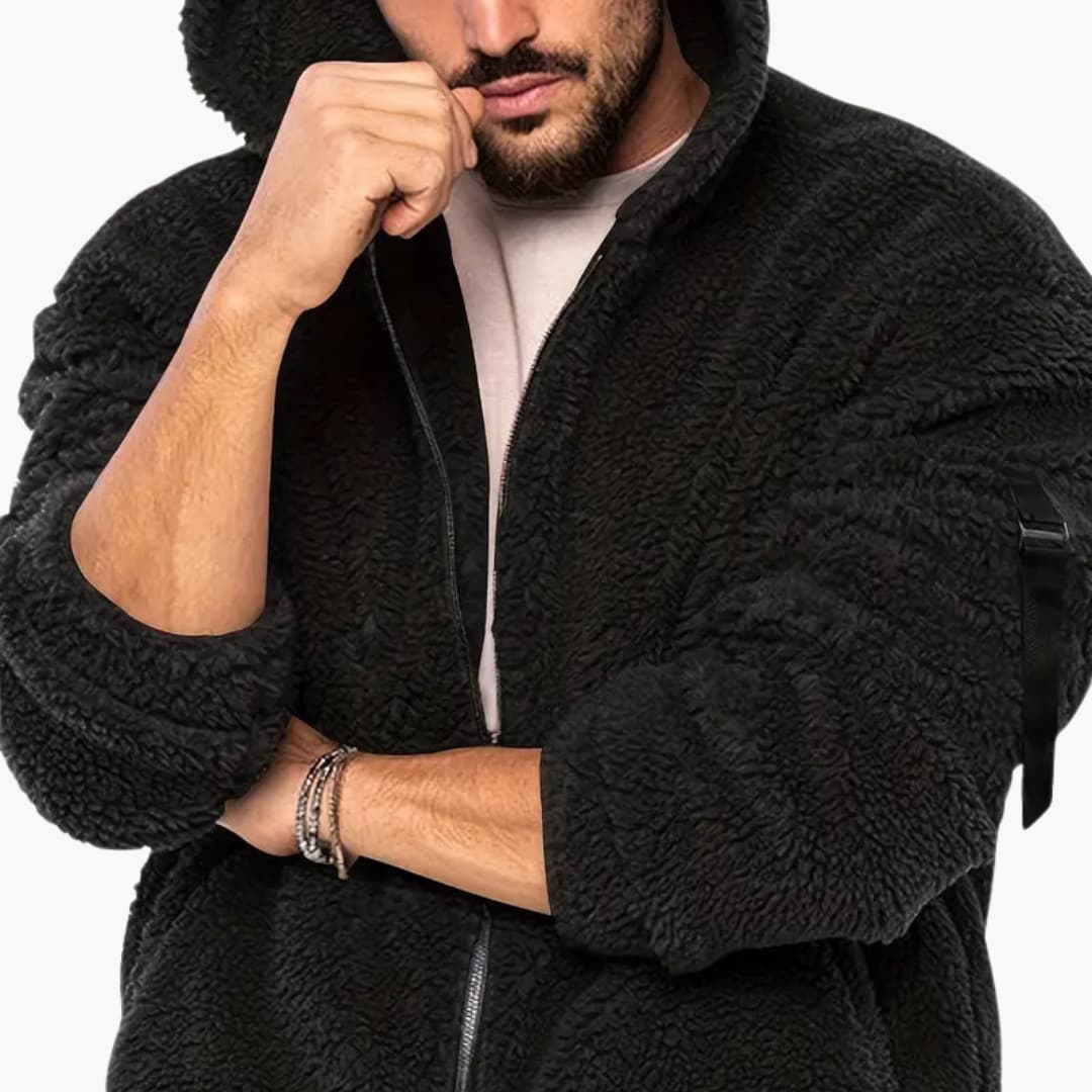 Herren Teddy jacke mit Reißverschluss und langen Ärmeln - Image 26