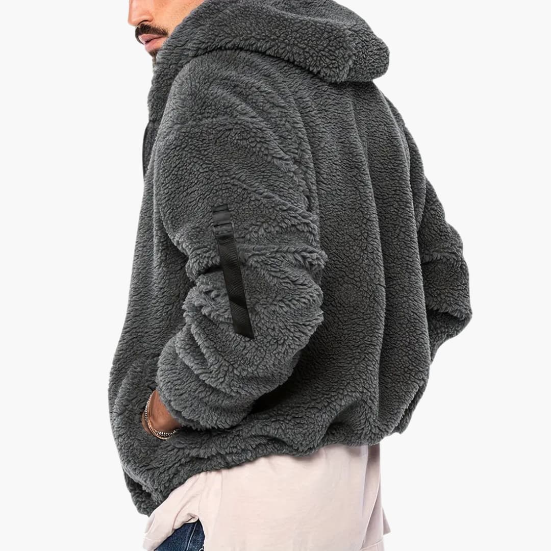 Herren Teddy jacke mit Reißverschluss und langen Ärmeln - Image 7
