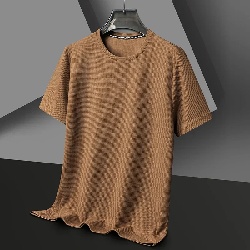 Herren Texturiert Kurzarm T-Shirt | Rundhals - Image 4