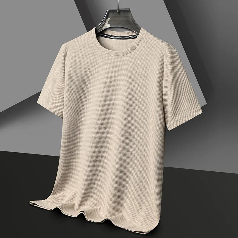 Herren Texturiert Kurzarm T-Shirt | Rundhals - Image 7