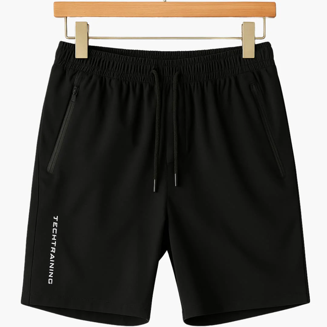 Herren-Trainingsshorts mit Reißverschlusstaschen und Kordelzug - Image 8