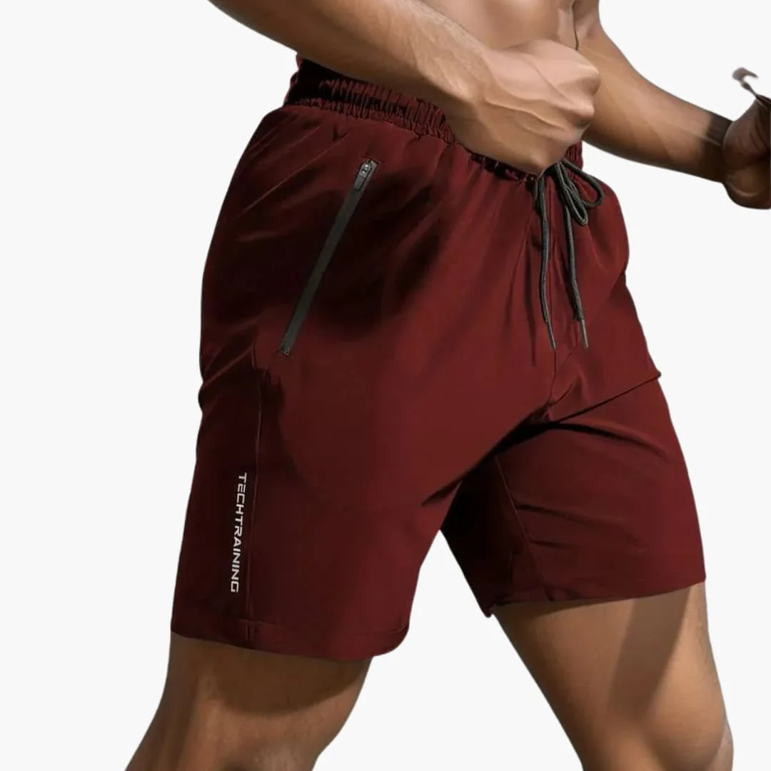 Herren-Trainingsshorts mit Reißverschlusstaschen und Kordelzug - Image 9