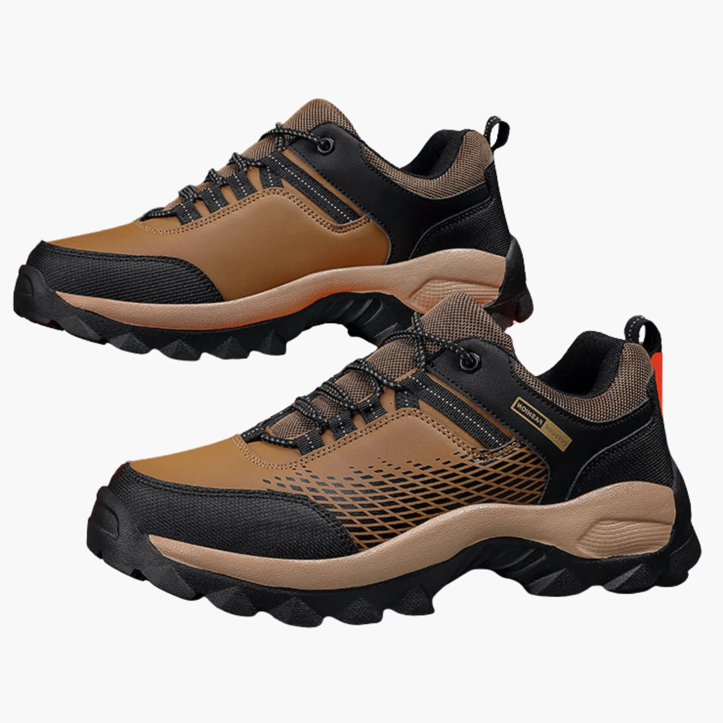 Herren Trekking Schuhe mit Schnürung und rutschfester Profilsohle - Image 3