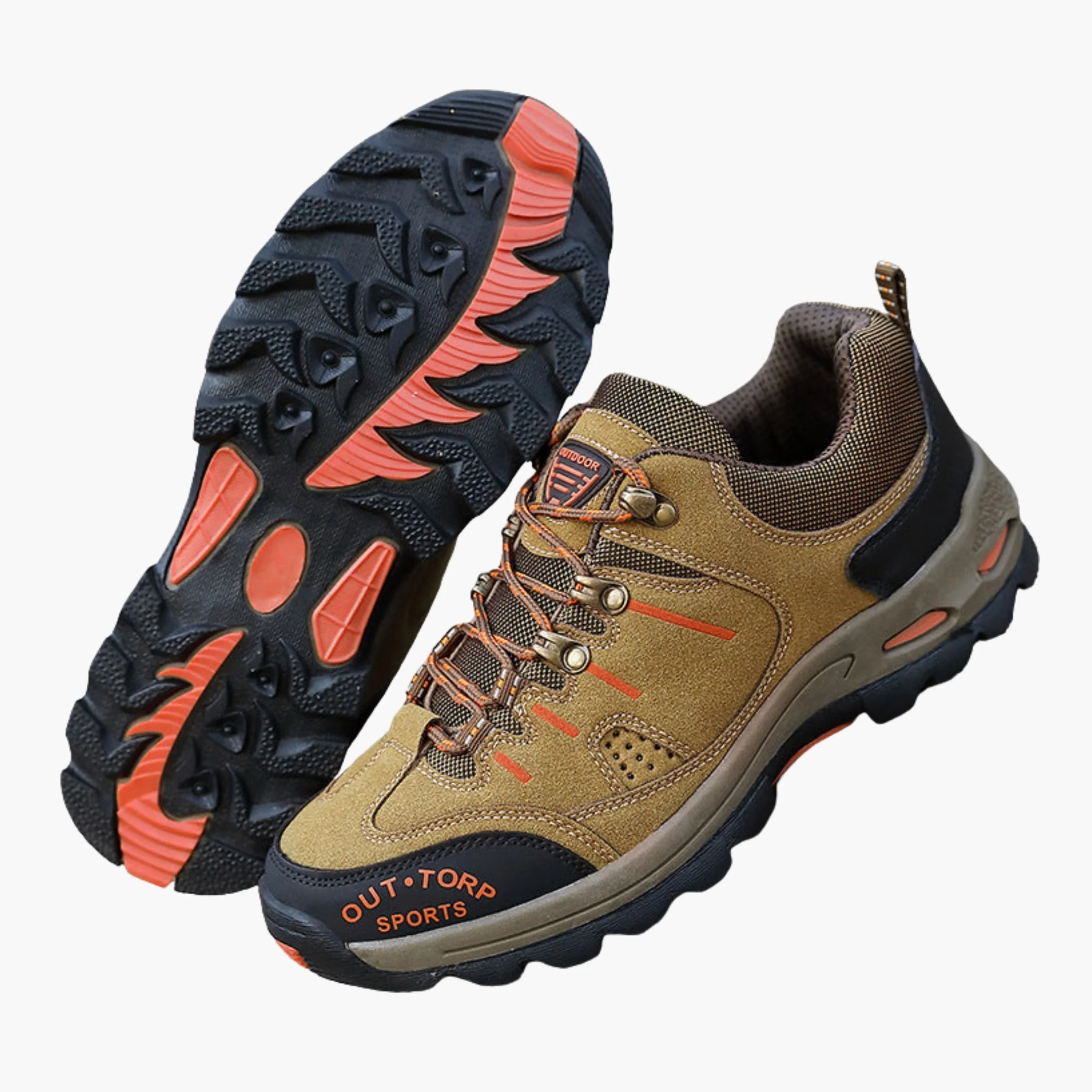 Herren Trekking- und Wanderschuhe mit Schnürung und profilierter Gummisohle - Image 6