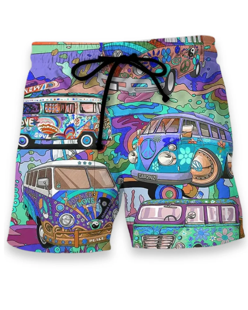Herren Trendige Graffiti Badeshorts | Bequem und Schnell Trocknend - Image 2